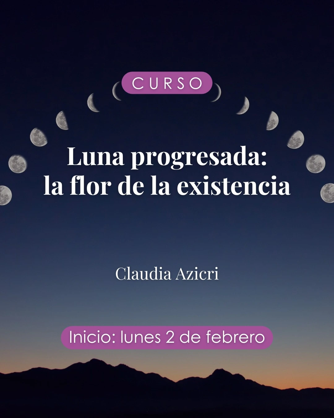 Imagen decorativa del curso Luna progresada: La flor de la existencia