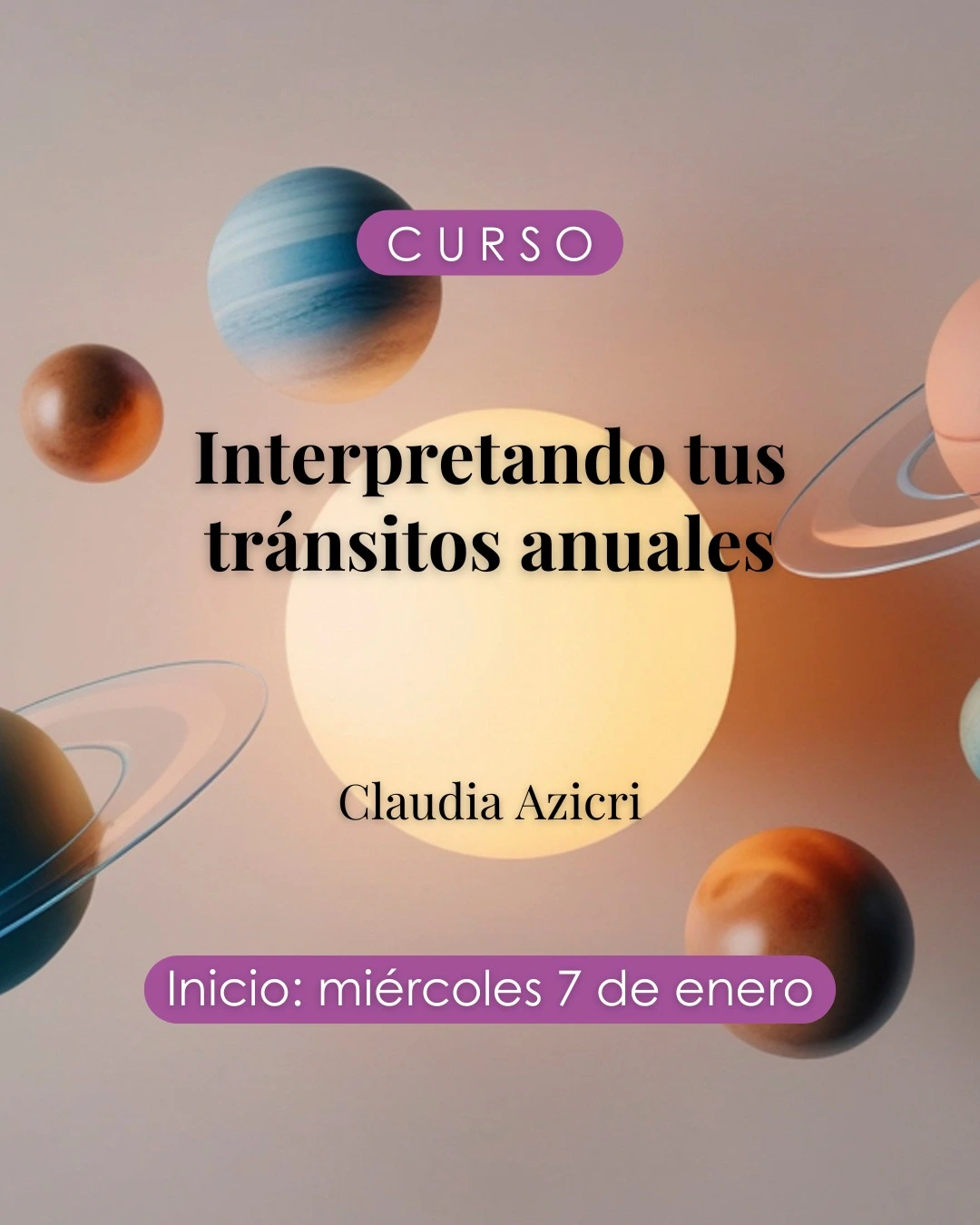 Imagen decorativa del curso Interpretando tus tránsitos anuales